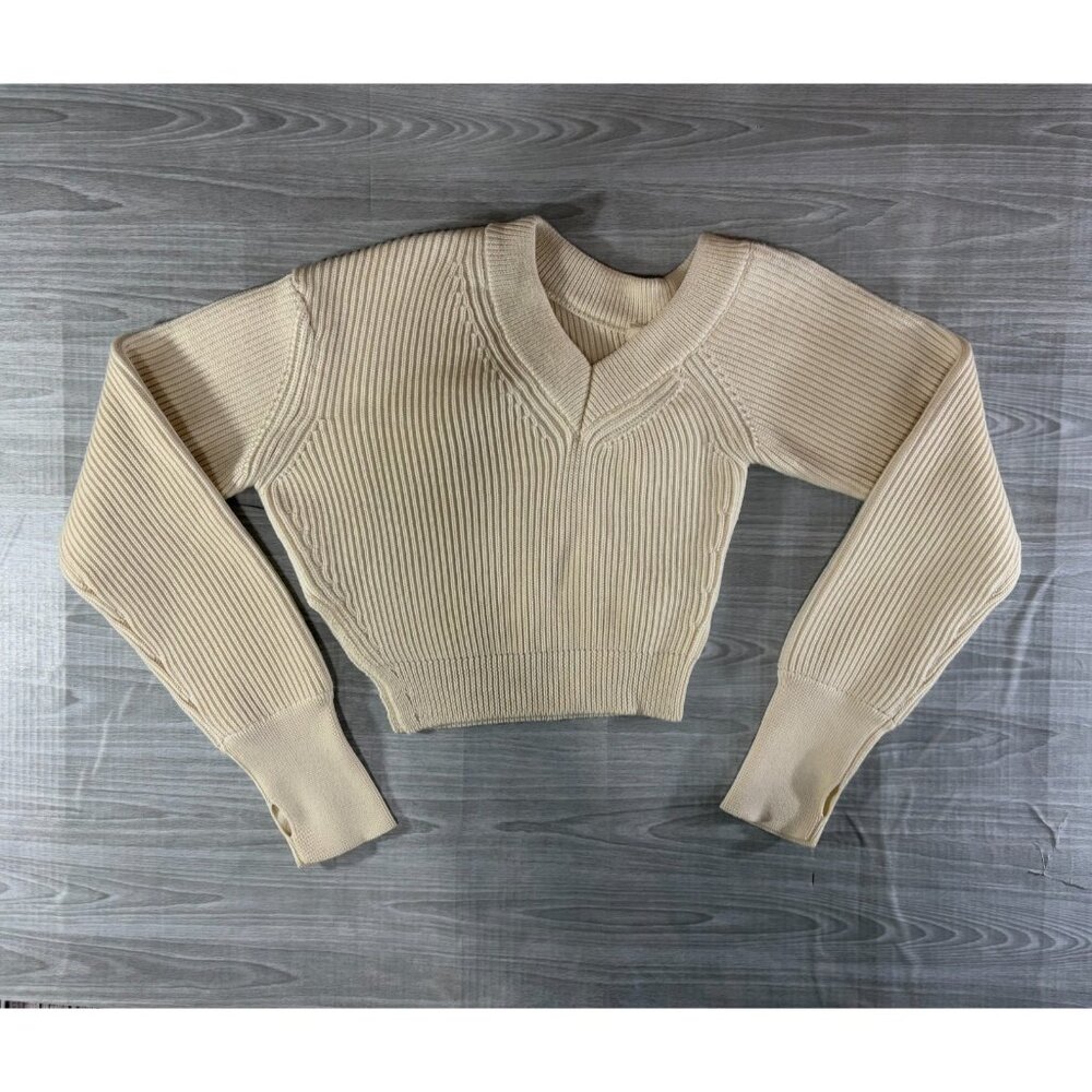Jacquemus la maille seville wool sweater sz 34 XS color off white NWT mspr $560 - Picture 2 of 11